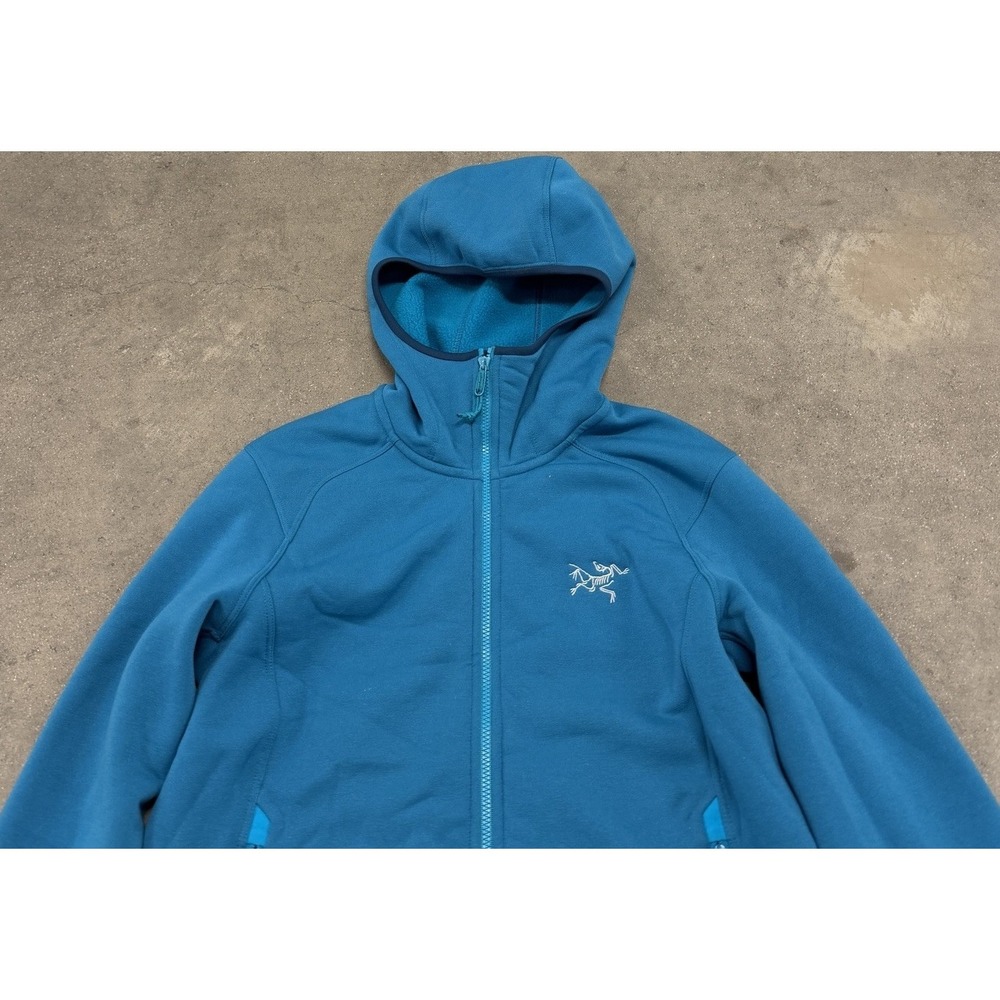 Arcteryx Kyanite Hoodie Women Small Turquoise Blue Ski Touring Soft Fleece Gorp - Picture 3 of 13